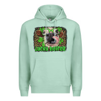 Seafoam lucky heifer with glasses st patricks Premium Hoodie - Artiststas