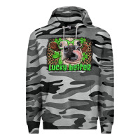 Slate Camo lucky heifer with glasses st patricks Premium Hoodie - Artiststas