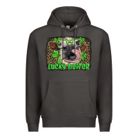 Smoke lucky heifer with glasses st patricks Premium Hoodie - Artiststas