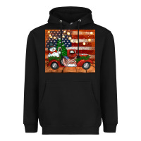 Black christmas truck with american flag Heavyweight Hoodie - Jasminsmagicworld