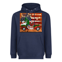Navy christmas truck with american flag Heavyweight Hoodie - Jasminsmagicworld