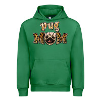 Emerald Pug Mom Urban Hoodie - Jasminsmagicworld