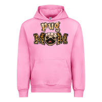 Fuchsia Pink Pug Mom Urban Hoodie - Jasminsmagicworld