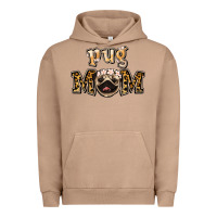 Pigment Burro Pug Mom Urban Hoodie - Jasminsmagicworld