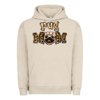 Pigment French Oak Pug Mom Urban Hoodie - Jasminsmagicworld