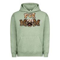 Pigment Oil Green Pug Mom Urban Hoodie - Jasminsmagicworld