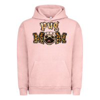 Pigment Salmon Pug Mom Urban Hoodie - Jasminsmagicworld