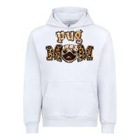 White Pug Mom Urban Hoodie - Jasminsmagicworld