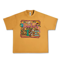 Peanut Butter Teacher life leopard frame Urban Heavy Tee - LillyAllenDesigns
