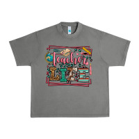 Tornado Teacher life leopard frame Urban Heavy Tee - LillyAllenDesigns