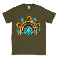 Army Green western gemstones sunflowers rainbow Classic Tee - OliviaCreatesArt