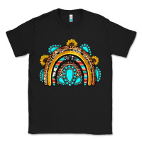 Black western gemstones sunflowers rainbow Classic Tee - OliviaCreatesArt