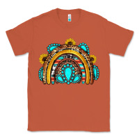 Copper western gemstones sunflowers rainbow Classic Tee - OliviaCreatesArt