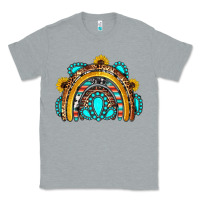 Heather Grey western gemstones sunflowers rainbow Classic Tee - OliviaCreatesArt