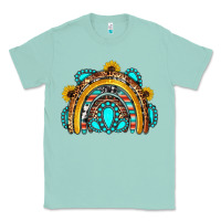 Seafoam western gemstones sunflowers rainbow Classic Tee - OliviaCreatesArt