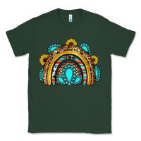 Sports Green western gemstones sunflowers rainbow Classic Tee - OliviaCreatesArt