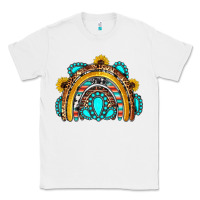 White western gemstones sunflowers rainbow Classic Tee - OliviaCreatesArt