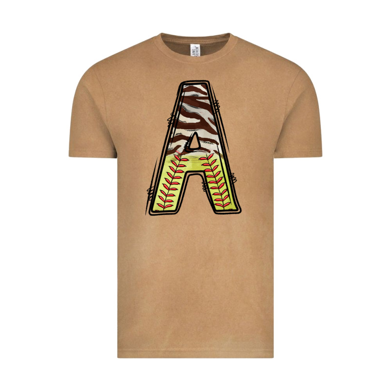 Softball Alphabet A Vintage Tee by CowhideDigitalArt | Teevron