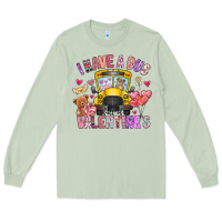Matcha i have a bus full of valentines Long Sleeve Tee - CowhideDigitalArt