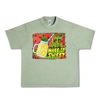 Oil Green life is short make it sweet Urban Heavy Tee - Jasminsmagicworld
