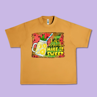 Life Is Short Make It Sweet Urban Heavy Tee Designed By Jasminsmagicworld