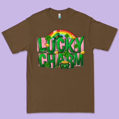 St. Patrick's Day Lucky Charm Premium Tee Designed By Fadigitalartstudio