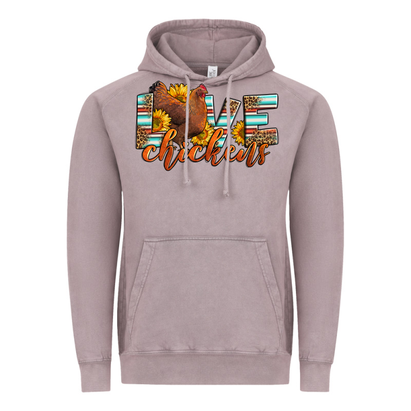 Love Chickens Vintage Hoodie by LillyAllenDesigns | Teevron