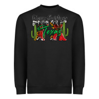 Black merry christmas tx texas Heavyweight Sweatshirt - Jasminsmagicworld