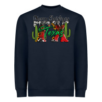 Navy merry christmas tx texas Heavyweight Sweatshirt - Jasminsmagicworld