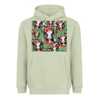Matcha baby cow floral aztec tumbler Heavyweight Hoodie - Jasminsmagicworld