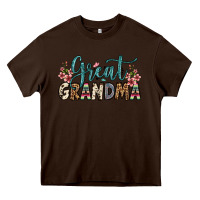 Chocolate Brown great grandma Heavy Core Tee - OliviaCreatesArt