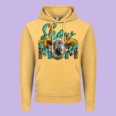 Western Show Mom Sheep Vintage Hoodie Designed By Lillyallendesigns