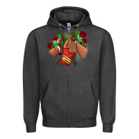 Charcoal Heather Latina Mexican Zipper Hoodie - RanaPortraitStore