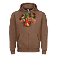 Chestnut Latina Mexican Zipper Hoodie - RanaPortraitStore
