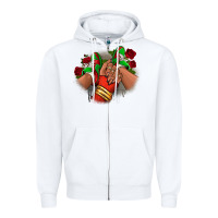 White Latina Mexican Zipper Hoodie - RanaPortraitStore