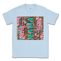 Dusty Blue cherry blossoms mama tumbler Classic Tee - Artiststas