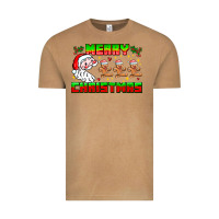 Vintage Camel Merry Christmas Vintage Tee - CowhideDigitalArt