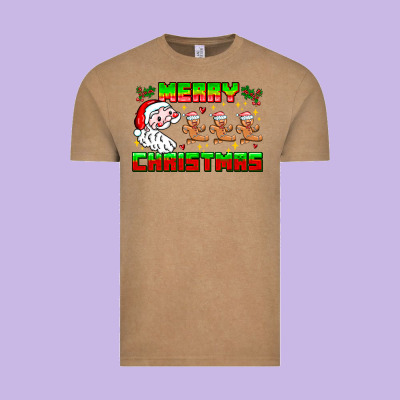 Merry Christmas Vintage Tee Designed By Cowhidedigitalart