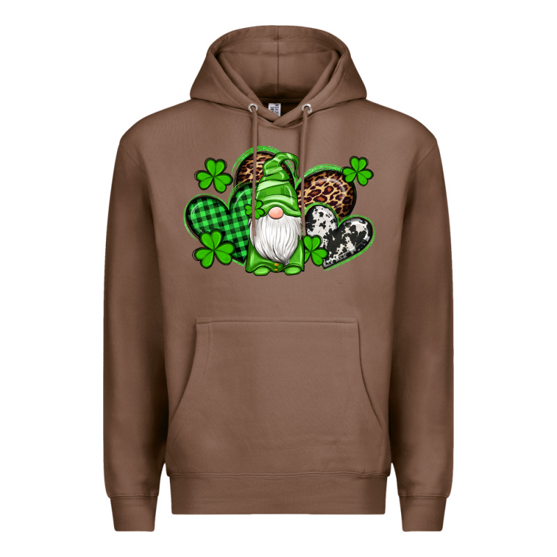 St Patricks Day Gnome With Western Hearts Premium Hoodie by Artiststas | Teevron