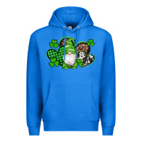 True Royal st patricks day gnome with western hearts Premium Hoodie - Artiststas