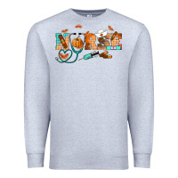 Heather Grey fall nurse Premium Sweatshirt - RanaPortraitStore