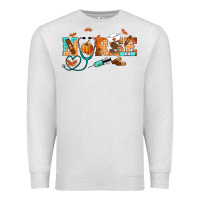 Oatmeal Heather fall nurse Premium Sweatshirt - RanaPortraitStore