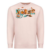 Pale Pink fall nurse Premium Sweatshirt - RanaPortraitStore