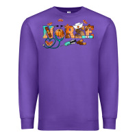 Purple fall nurse Premium Sweatshirt - RanaPortraitStore