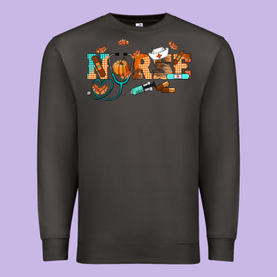 Fall Nurse Premium Sweatshirt Designed By Ranaportraitstore