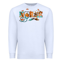 White fall nurse Premium Sweatshirt - RanaPortraitStore