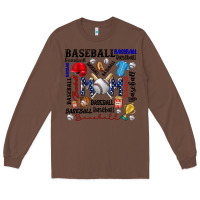 Chestnut baseball mom Long Sleeve Tee - CowhideDigitalArt