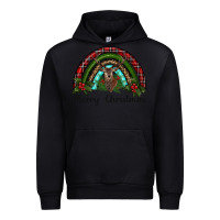 Black reindeer rainbow christmas Urban Hoodie - RanaPortraitStore