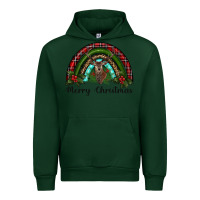 Forest Green reindeer rainbow christmas Urban Hoodie - RanaPortraitStore