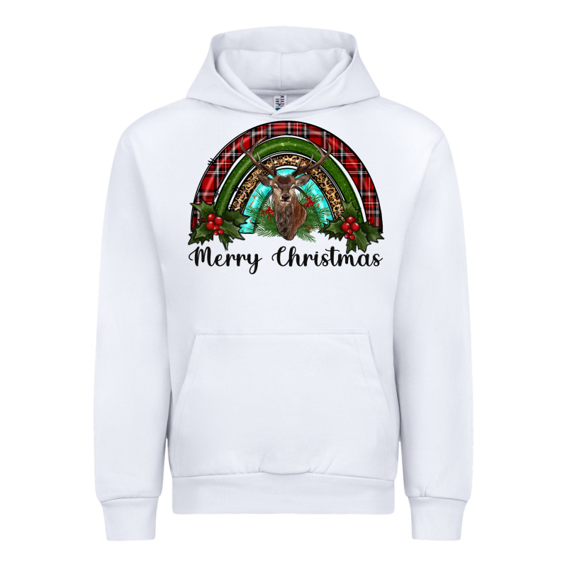 Reindeer Rainbow Christmas Urban Hoodie by RanaPortraitStore | Teevron